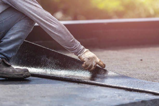 Professional Waterproofing technician working in Augusta, WI